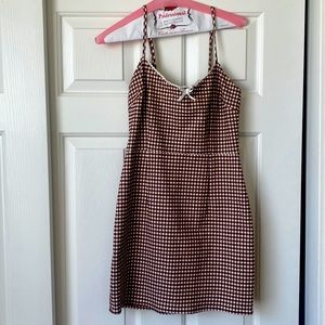 Brown checkered Urban Outfitters Dress!